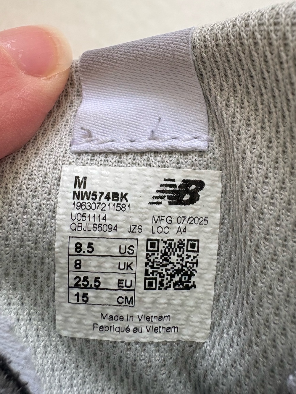 New Balance 574 NEW-B Hook & Loop Black Toddler Boys Sneakers Sz 8.5M Athletic - Picture 7 of 7